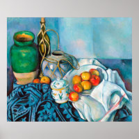 Stillleben mit Äpfeln Paul Cézanne malt Essen