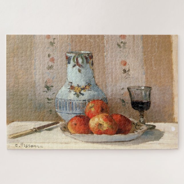 Stillleben mit Äpfeln und Pitcher von Pissarro (Horizontal)