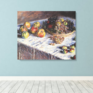 Stillleben mit Äpfeln und Trauben von Claude Monet Leinwanddruck