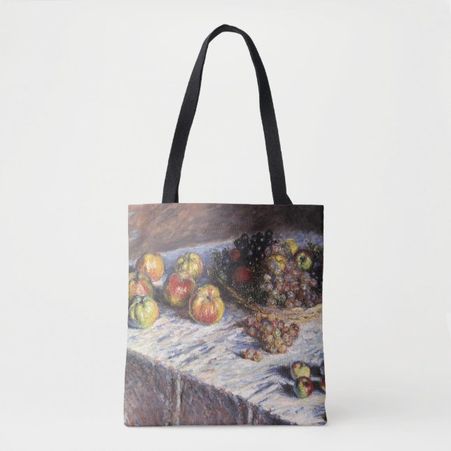 Stillleben mit Äpfeln und Trauben von Claude Monet Tasche (Vorderseite)