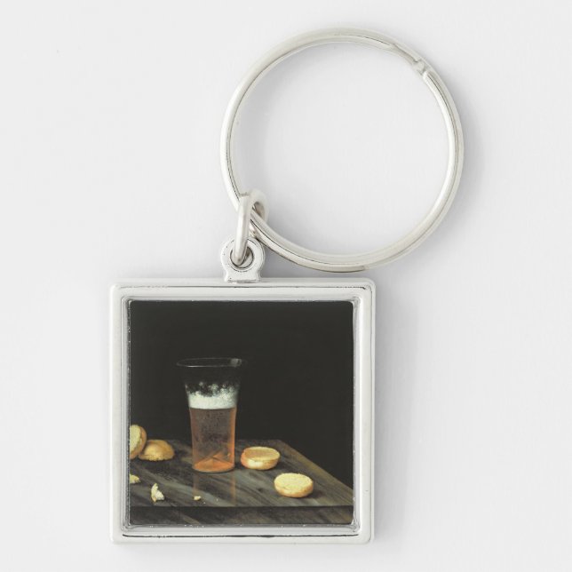 Stillleben mit Bier-Glas Schlüsselanhänger (Vorne)