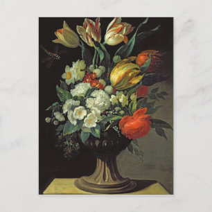 Stillleben mit Blume, 1764 Postkarte