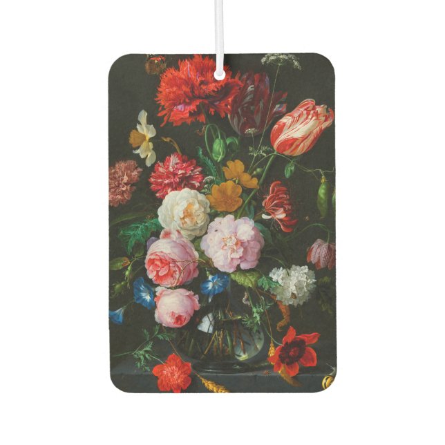 Stillleben mit Blume in einer Glasvase Autolufterfrischer (Vorderseite)