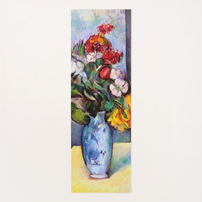 Stillleben mit Blume in einer Vase, Paul Cezanne Yogamatte (Vorderseite)