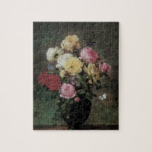 Stillleben mit Blume in Vase von Olaf Hermansen