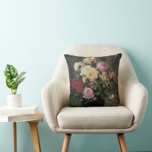 Stillleben mit Blume in Vase von Olaf Hermansen Kissen