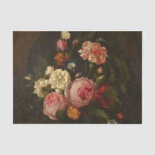 Stillleben mit Blume Insekten und einer Muschel Seidenpapier