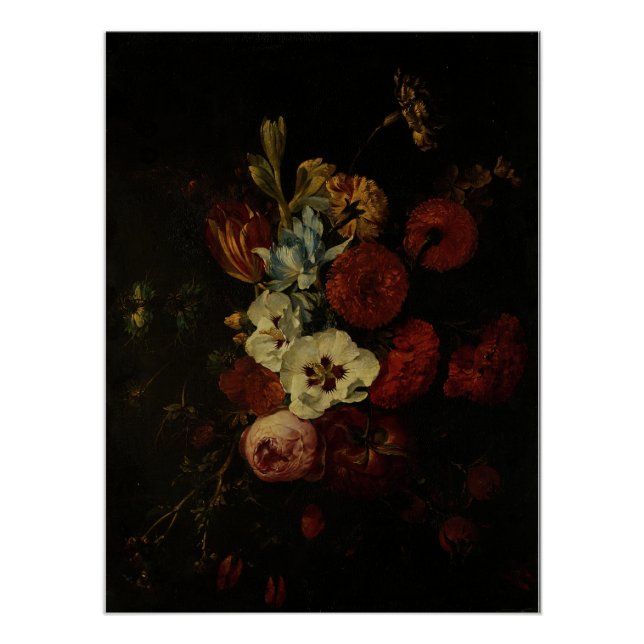 Stillleben mit Blume Poster (Vorderseite)
