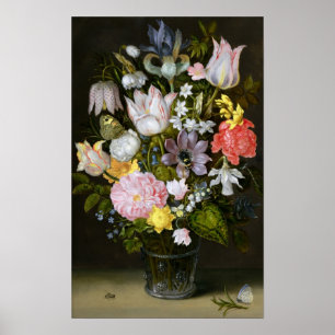 Stillleben mit Blume Poster