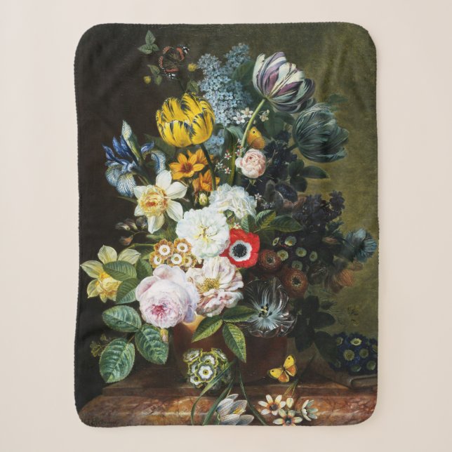 Stillleben mit Blume Sherpadecke (Vorderseite)
