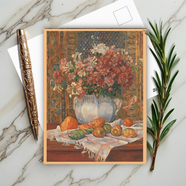 Stillleben mit Blume und Prickly Birnen, Renoir Postkarte (Von Creator hochgeladen)