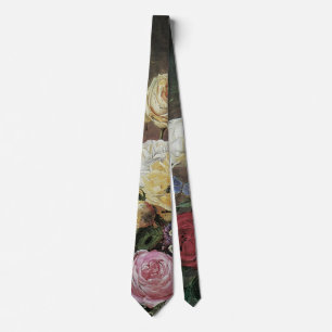 Stillleben mit Blumen in einer Vase von Olaf Herma Krawatte