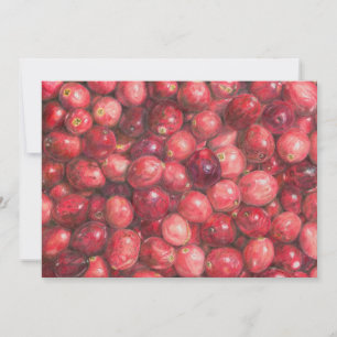Stillleben mit Cranberries Einladung