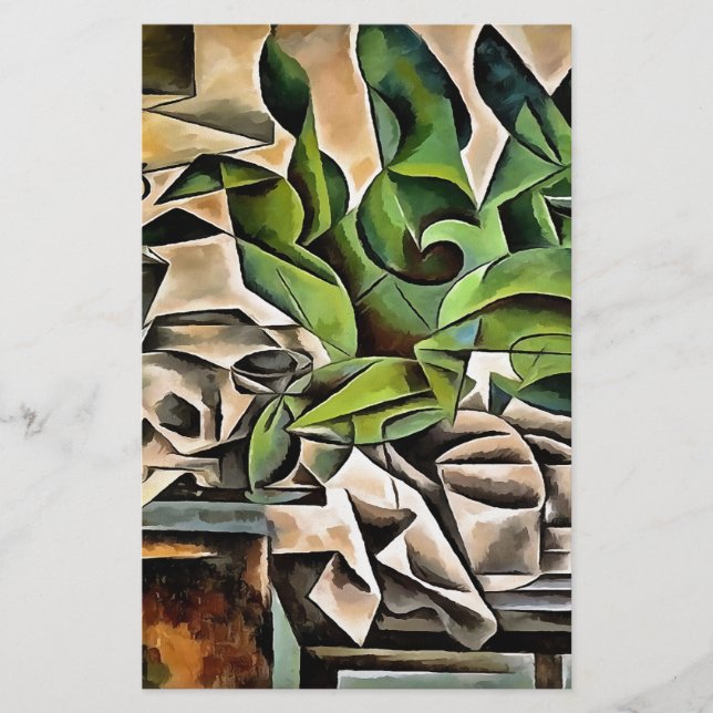 Stillleben mit Cranium Geometric Vanitas Art (Vorderseite)