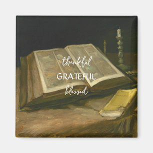 Stillleben mit der Bibel von Vincent Van Gogh Magnet
