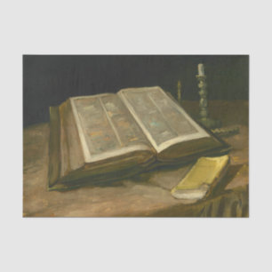 Stillleben mit der Bibel von Vincent Van Gogh Seidenpapier