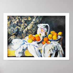 Stillleben mit Draperei Poster