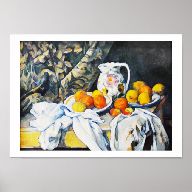 Stillleben mit Draperei Poster (Vorne)