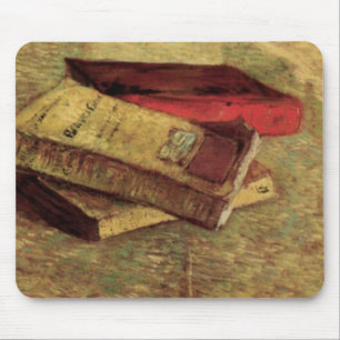 Stillleben mit drei Büchern von Vincent van Gogh Mousepad