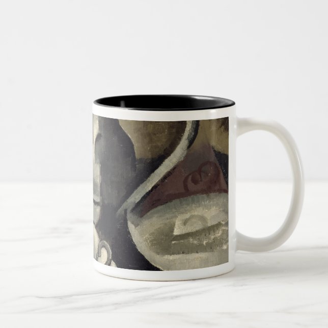 Stillleben mit drei Griffen Zweifarbige Tasse (Rechts)
