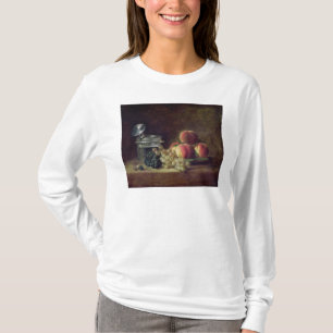 Stillleben mit einem Korb der Pfirsiche T-Shirt