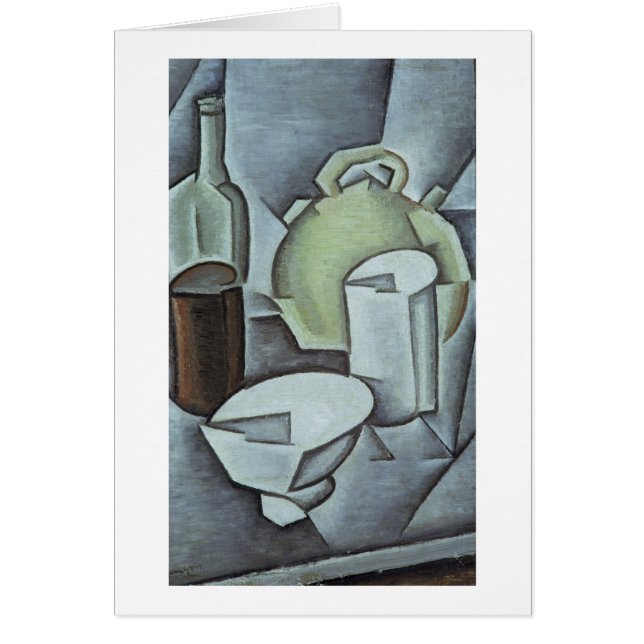 Stillleben mit einer Flasche des Weins und des (Vorne)