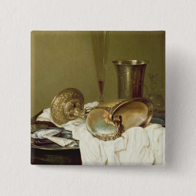 Stillleben mit einer Nautilus-Schale Button (Vorderseite)
