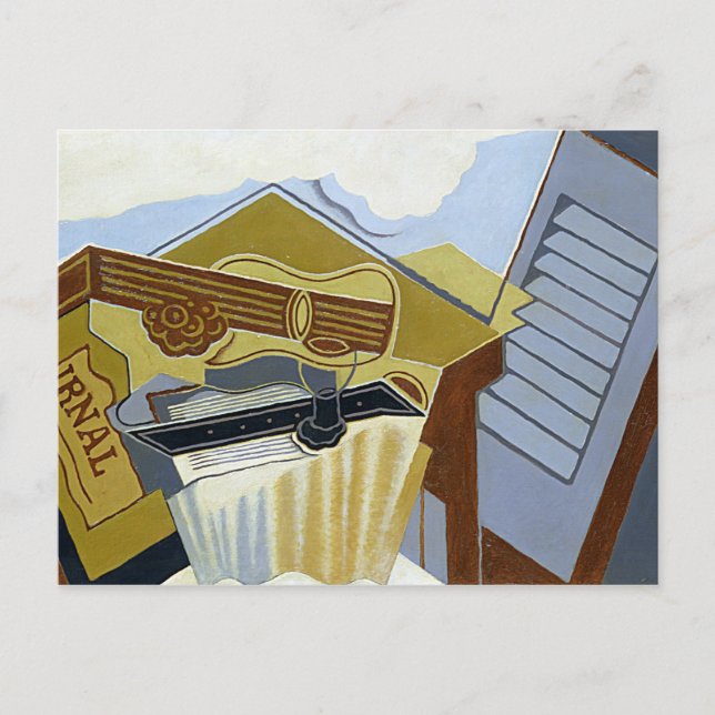 Stillleben mit einer weißen Wolke Postkarte (Vorderseite)