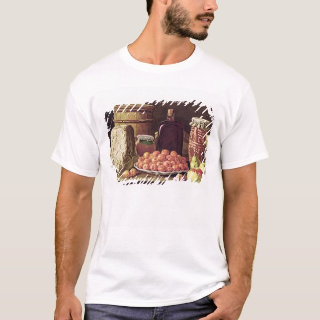 Stillleben mit Frucht und Käse T-Shirt (Vorderseite)