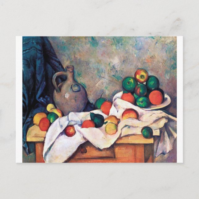 Stillleben mit Früchten, Paul Cezanne Postkarte (Vorderseite)