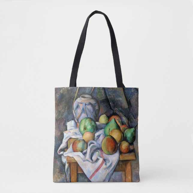 Stillleben mit Früchten, Paul Cezanne Tasche (Vorderseite)