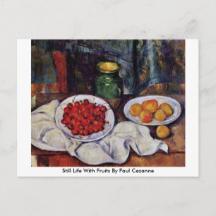 Stillleben mit Früchten von Paul Cezanne Postkarte