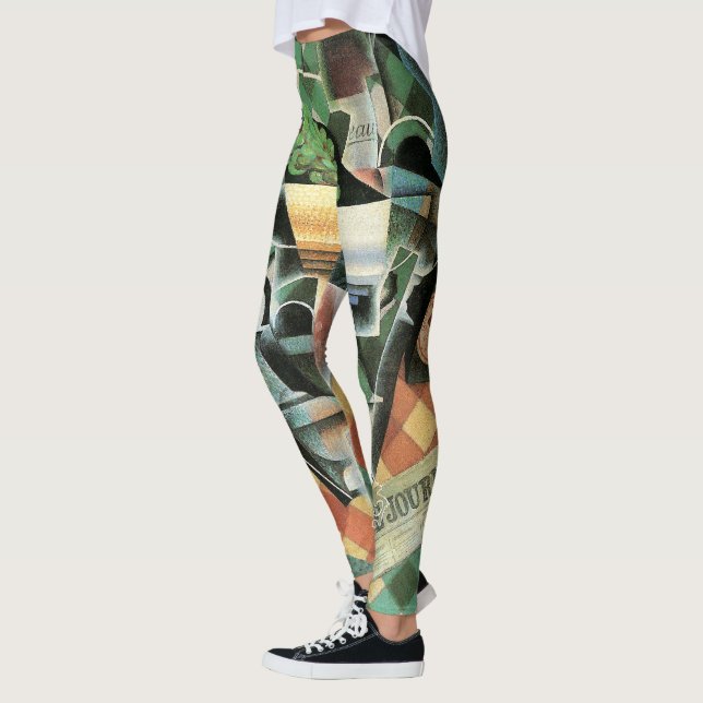 Stillleben mit geprüftem Tabletekloth von Juan Gri Leggings (Links)