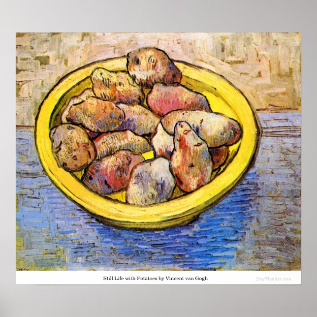 Stillleben mit Kartoffeln von Vincent van Gogh Poster (Vorne)