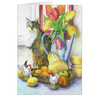 Stillleben mit Katze