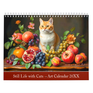Stillleben mit Katzen – Kunstkalender 2026 Kalender