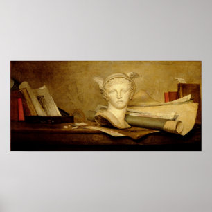 Stillleben mit Kunstattributen, 1765-66 Poster