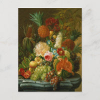 Stillleben mit Melon und Trauben