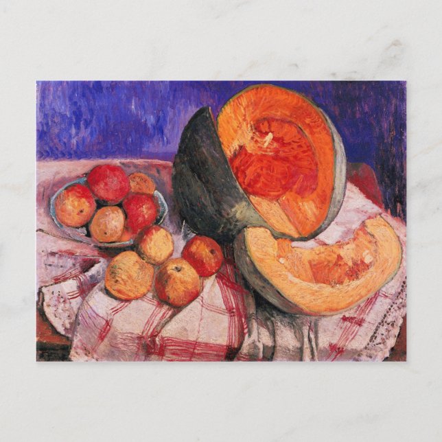 Stillleben mit Melone durch Paula Modersohn-Becker Postkarte (Vorderseite)
