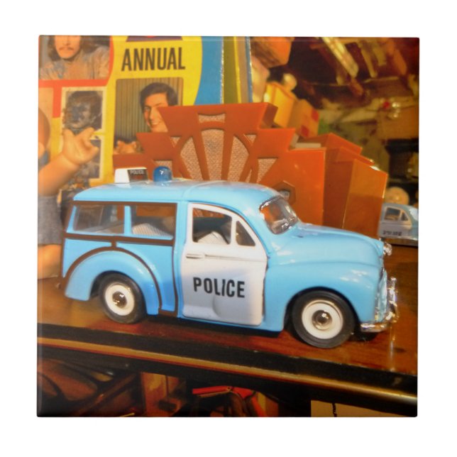 Stillleben mit Panda Car Fliese (Vorderseite)