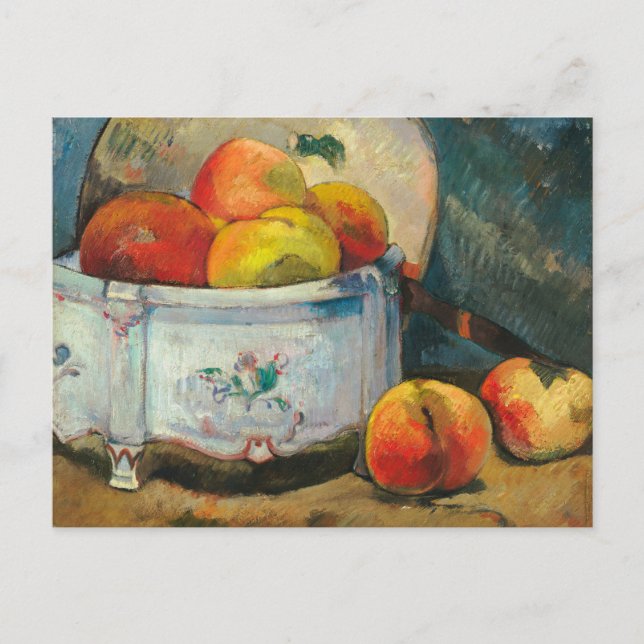 Stillleben mit Pfirsichen | Paul Gauguin Postkarte (Vorderseite)