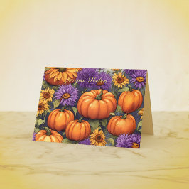 Stillleben mit Pumpkin Herbst Geburtstag Karte