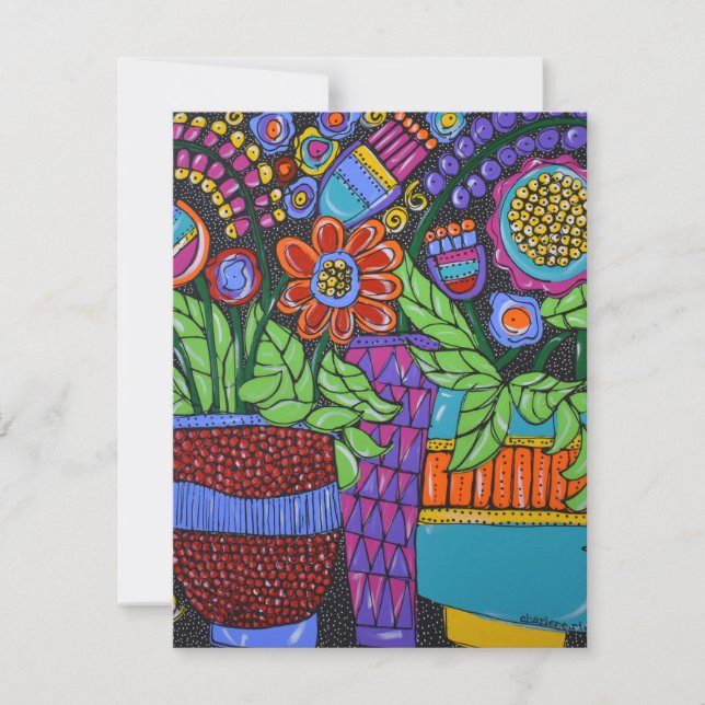 Stillleben mit Punkten Dankeskarte (Vorderseite)