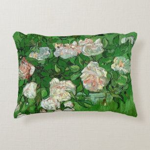 Stillleben mit rosa Rosen von Vincent van Gogh Zierkissen