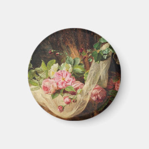 Stillleben mit Rose auf einem Waldboden - Lach A. Magnet