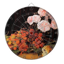 Stillleben mit Rose, Erdbeeren und Brot