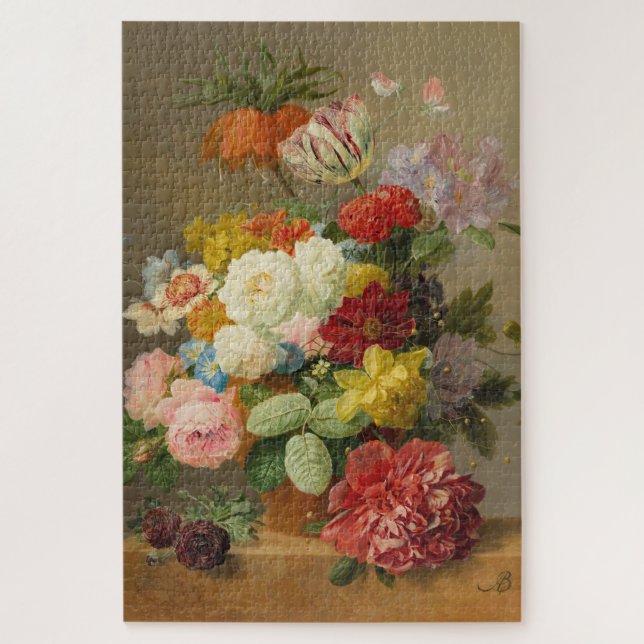 Stillleben mit Rose und Peonies - Bloemers A. (Vertikal)