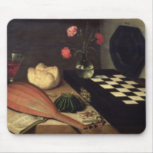 Stillleben mit Schachbrett, 1630 Mousepad