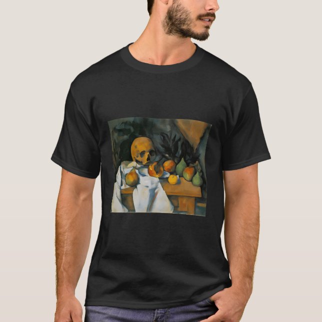 Stillleben mit Schädel von Paul Cezanne T-Shirt (Vorderseite)