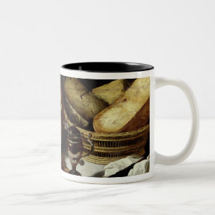 Stillleben mit Schinken Zweifarbige Tasse